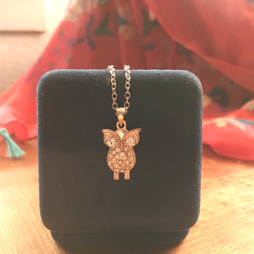 Crystal Owl Pendant